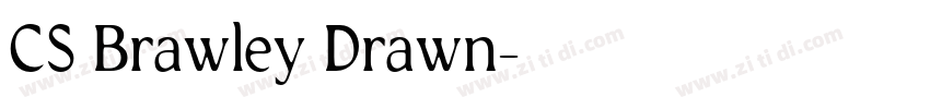 CS Brawley Drawn字体转换 CS Brawley Drawn字体转换